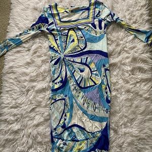 Emilio Pucci Designer Long Sleeve Dress